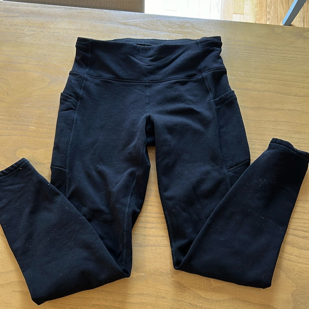 Athleta fleece lined pants